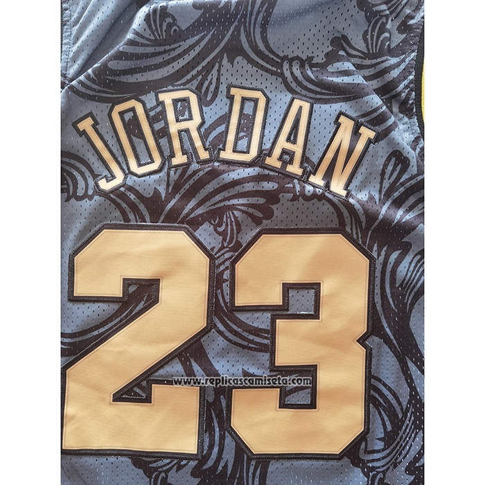 Camiseta Chicago Bulls Michael Jordan #23 Hardwood Classics Negro